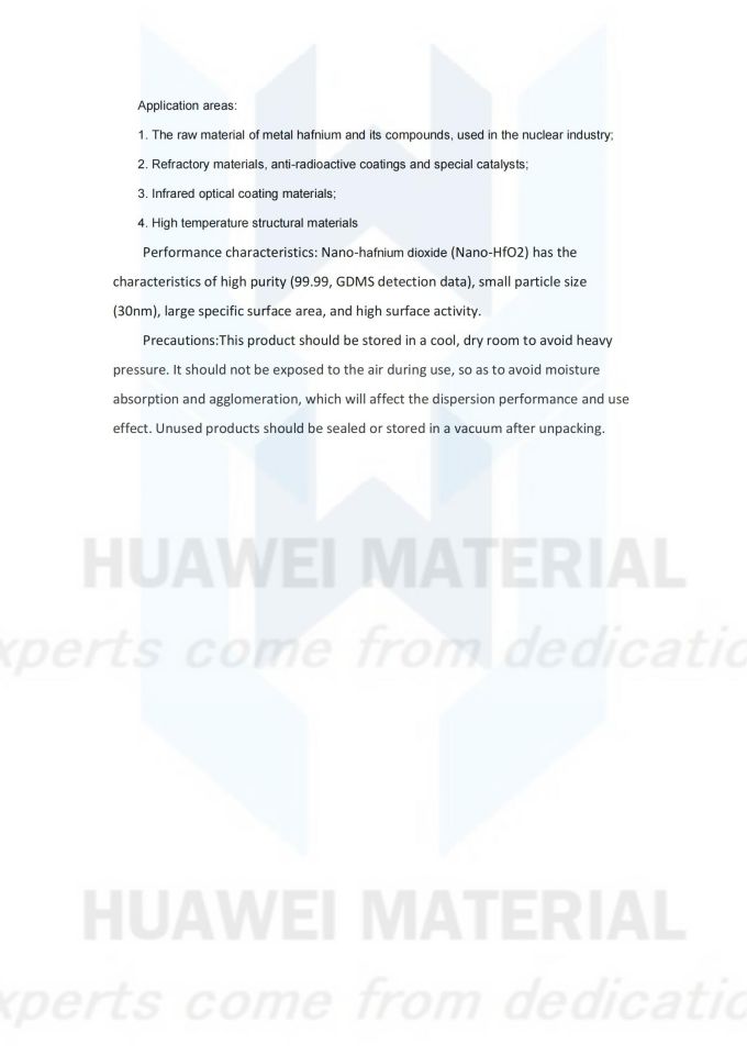 纳米二氧化铪  Nano-hafnium dioxide (Nano-HfO2)_01